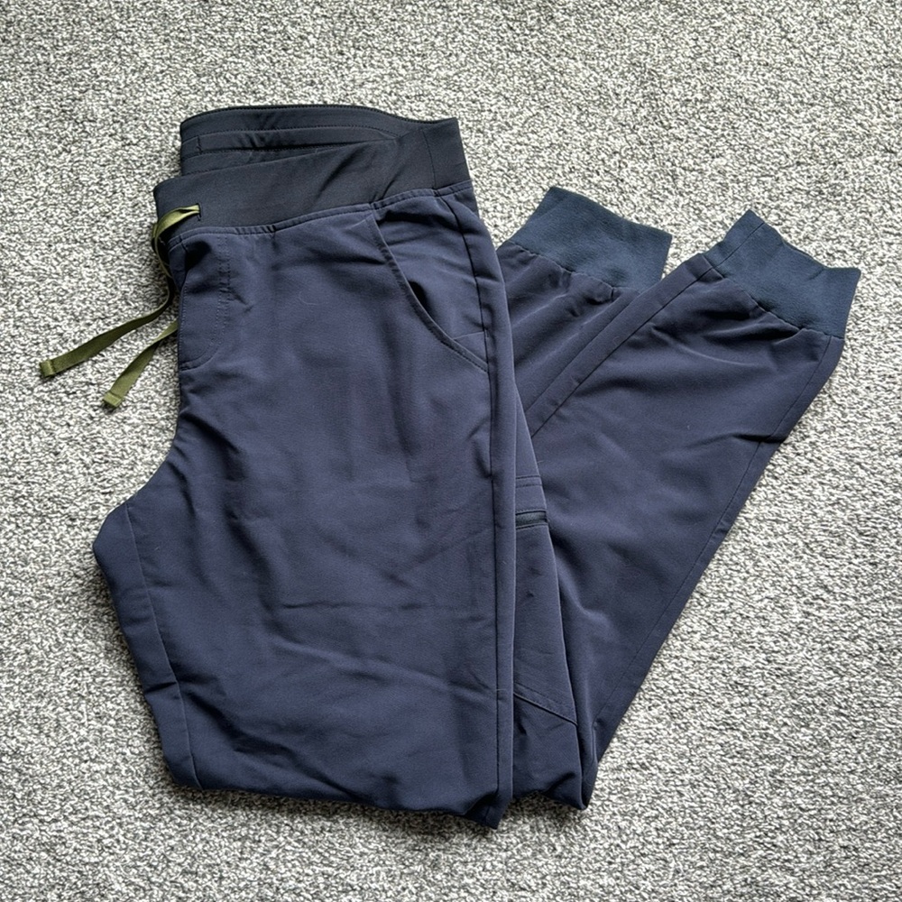 women's Quiet Navy Zamora - Tall Jogger Scrub Pants - L - Tall